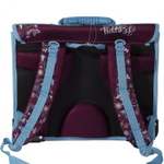 Портфель для девочки Alingar, 300 х 385 мм, "Бабочки", ортопедическая мягкая спинка, 2 кармана, 2 отделения, светоотражатель, органайзер, фиолетовый