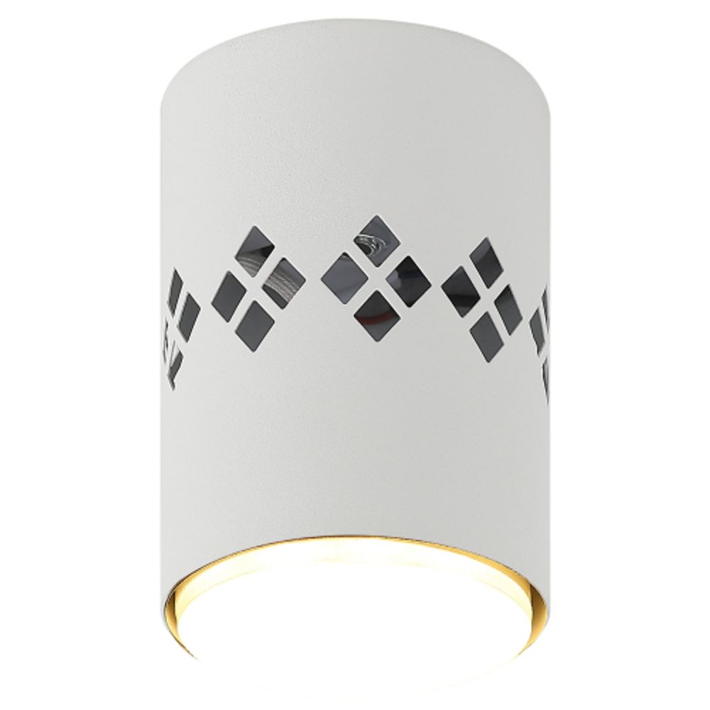 Светильник настенно-потолочный спот ЭРА OL10 LD GX53 WH белый, подсветка 1 W | Накладные светильники