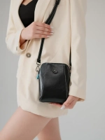 Сумка через плечо маленькая кросс боди для телефона кожаная