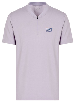Мужское теннисное поло EA7 Man Jersey - Фиолетовый