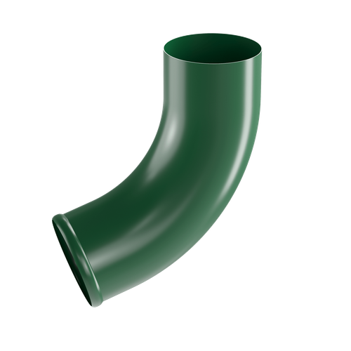 Колено трубы 100мм RAL 6005 Зеленый мох