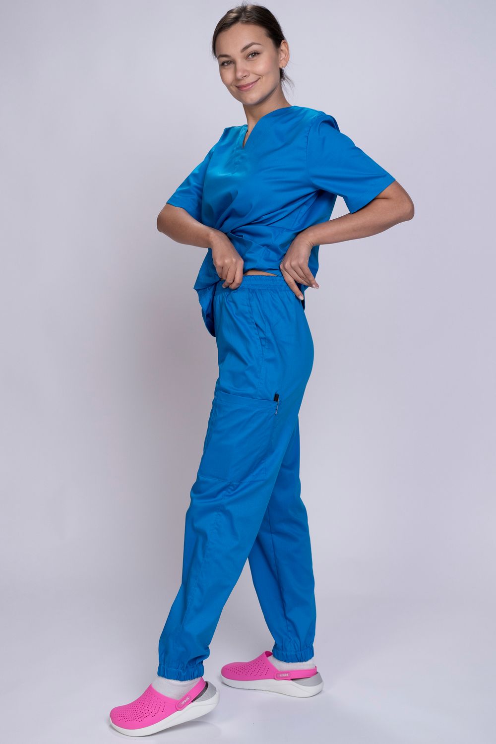 Брюки-джоггеры женские  MedicLine (French Blue)