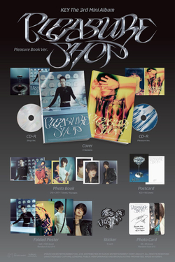 Альбом KEY - PLEASURE SHOP 3rd Mini Album PLEASURE BOOK 2 Version SET