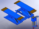 Мобильный электрогидравлический ножничный подъемник RLSS-301L (220 В)