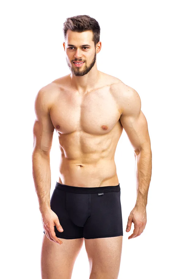 Мужские трусы BB87 Белый-Черный-Голубой