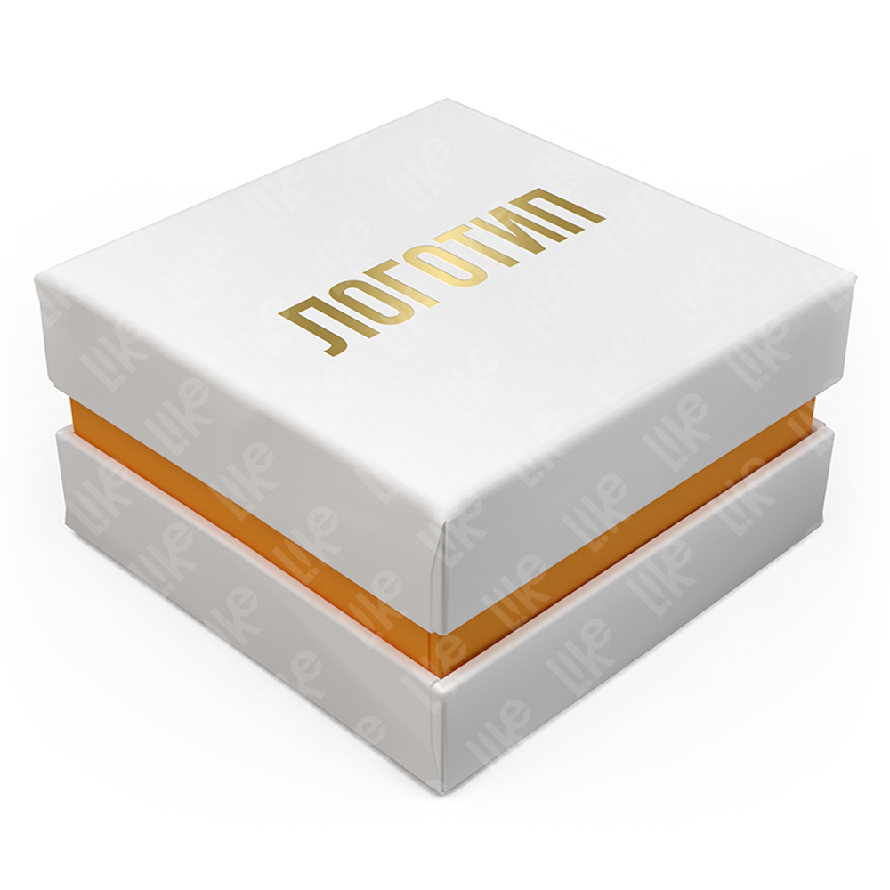 Компактный картонный футляр серии «Степ» под кольцо.