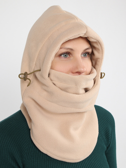 Женская шлем-балаклава "PRIVAL" цвет бежевый
