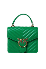 MINI LOVE BAG TOP HANDLE CHEVRON – green