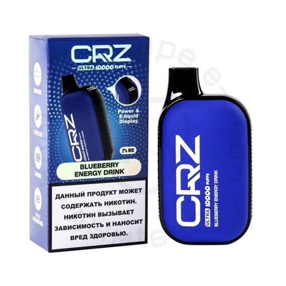 Одноразовая ЭС CRZ 10000 ULTRA &quot;Черничный энергетик&quot; (Blueberry Energy Drink) (М)