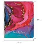 Тетрадь А5, 96 л., BRAUBERG, гребень, клетка, обложка картон, "Мрамор", 404422, 4шт