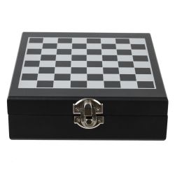 GAEM Шахматы и набор сомелье, 4 предм (штопор, пробка, кольцо, дозатор), L14,5 W17,5 H4,5 см