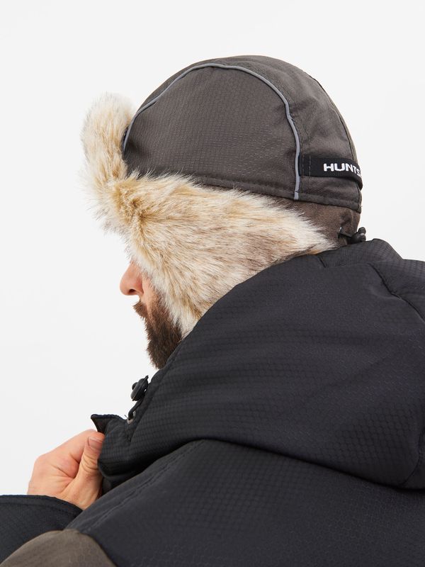 Шапка ушанка зимняя Полюс ткань Cell цвет Хаки