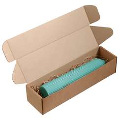 Свеча декоративная бирюзового цвета Edge 25,5 см