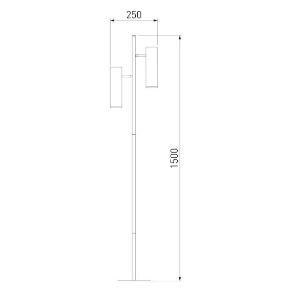 Торшер Eurosvet Barre 01087/2 латунь