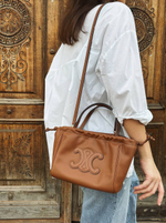 Celine Small Cabas Drawstring Cuir Triomphe