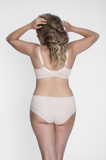 Однотонный бюстгальтер plus size на косточках с чашками из микрофибры (Размер: 110C) (Цвет: черный)