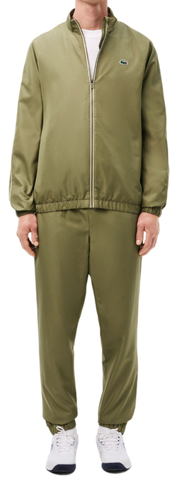 Мужской теннисный костюм Lacoste Tracksuit Set - зеленый