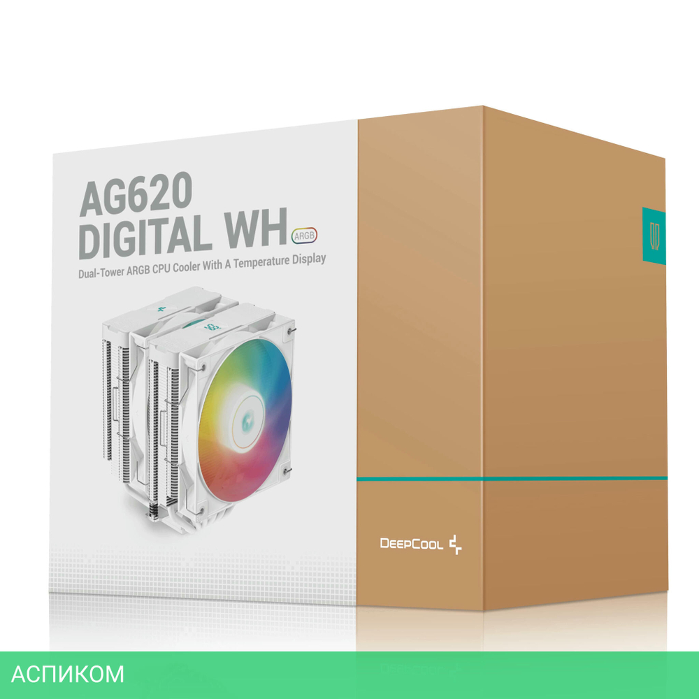 Кулер для процессора DeepCool AG620 Digital WH ARGB (R-AG620-WHADMN-G-2)