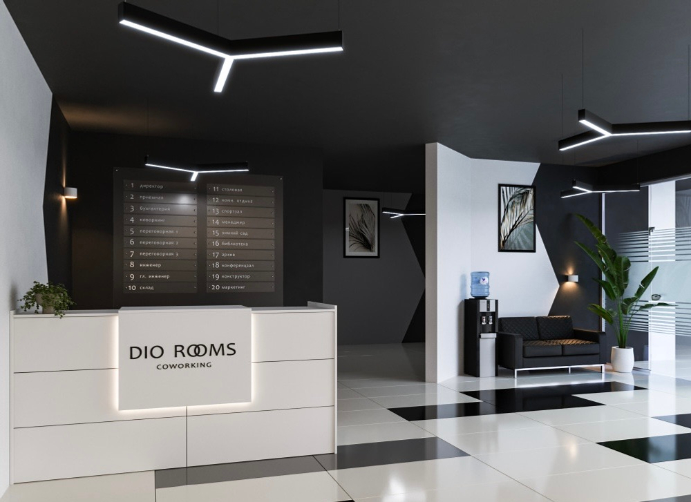 Подвесной LED светильник трехлучевой LP85-TRIOLA-500 43Вт (сегмент 528 мм) 3000К 3956Лм черный 965х835х80мм DARKLUM