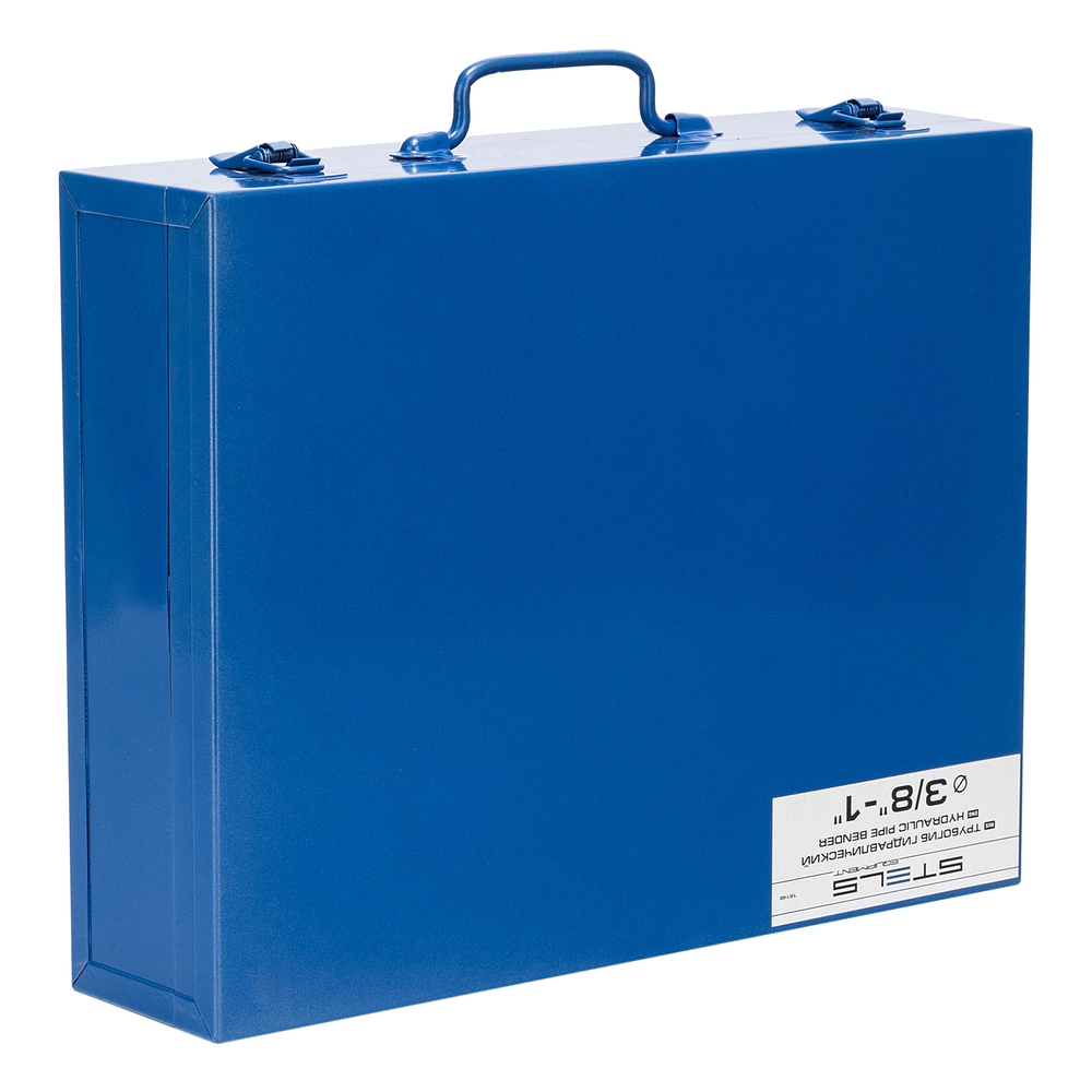 Трубогиб гидравлический горизонтальный, 6т, башмаки 3/8"–1", в металлическом кейсе Stels