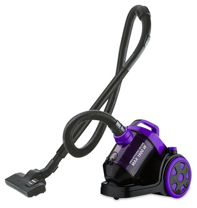 Пылесос SA-8312BP 1600Вт, НЕРА-фильтр, контейнер 1,5л, фиолетово-черный