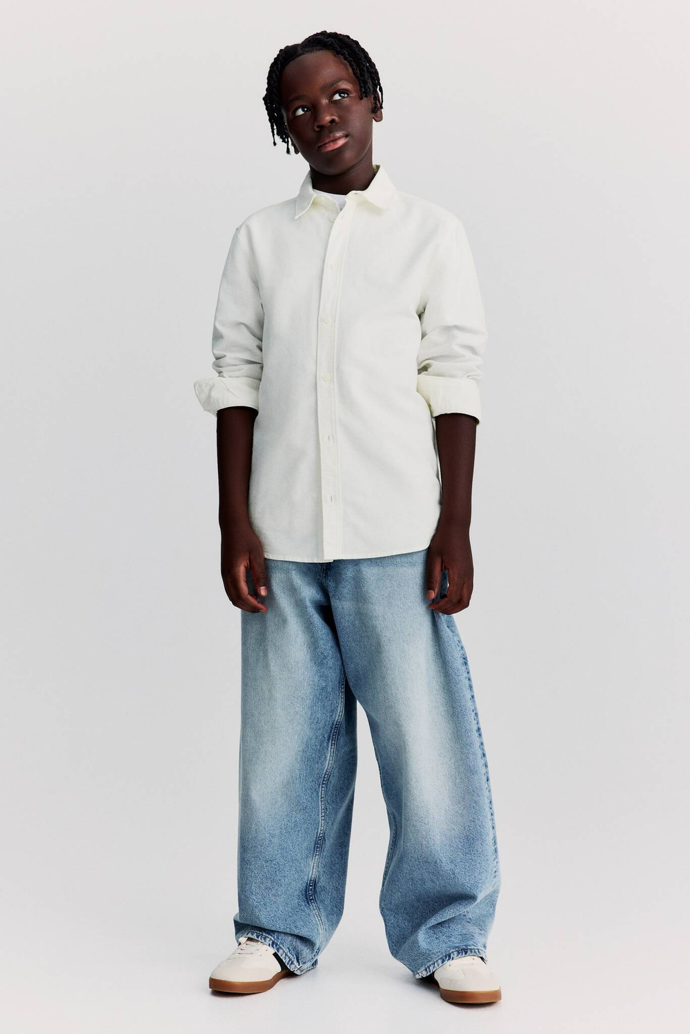 H&M Рубашка из хлопка, белый