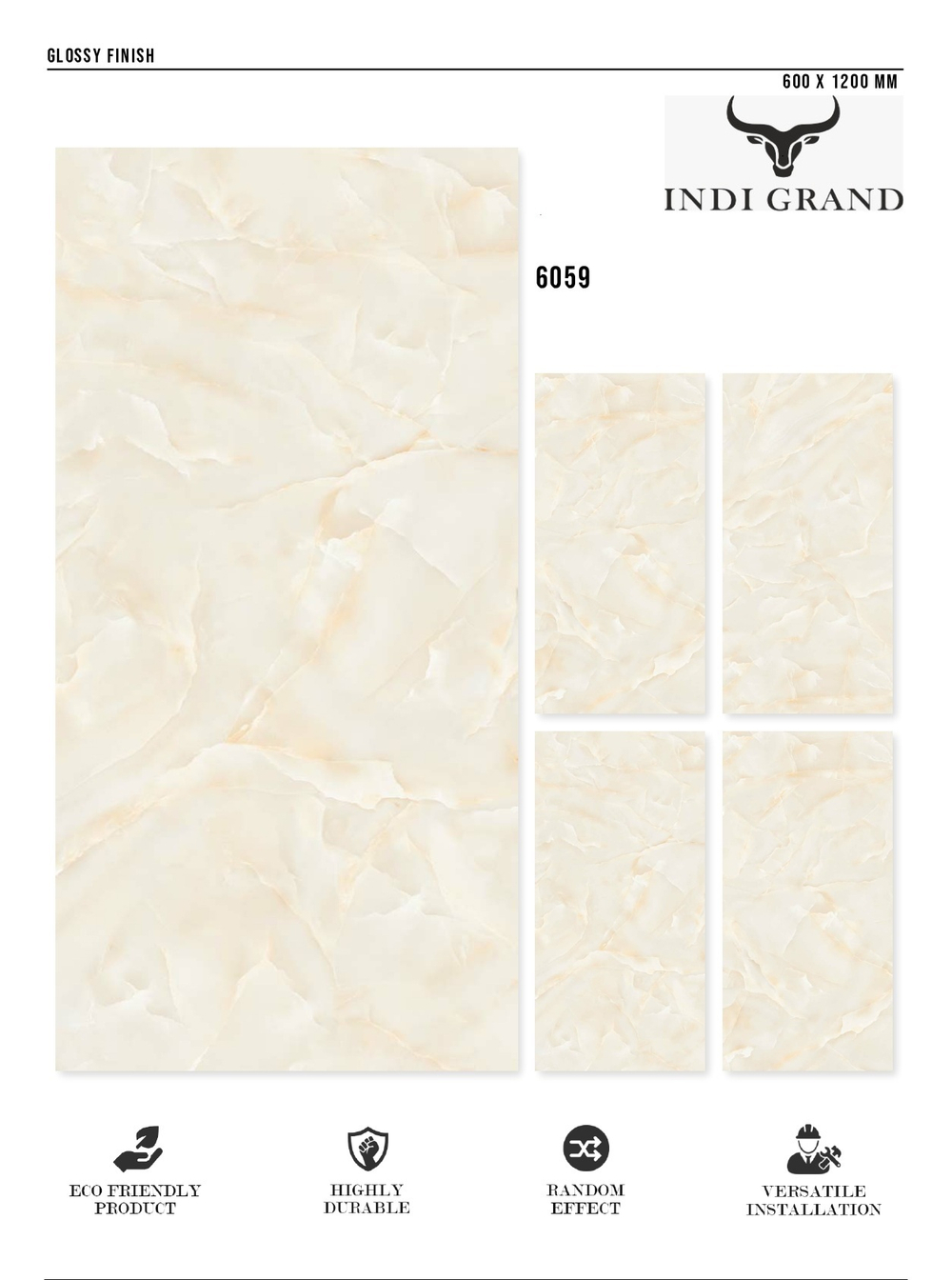 Керамогранит glossy №1 60х120, 6059