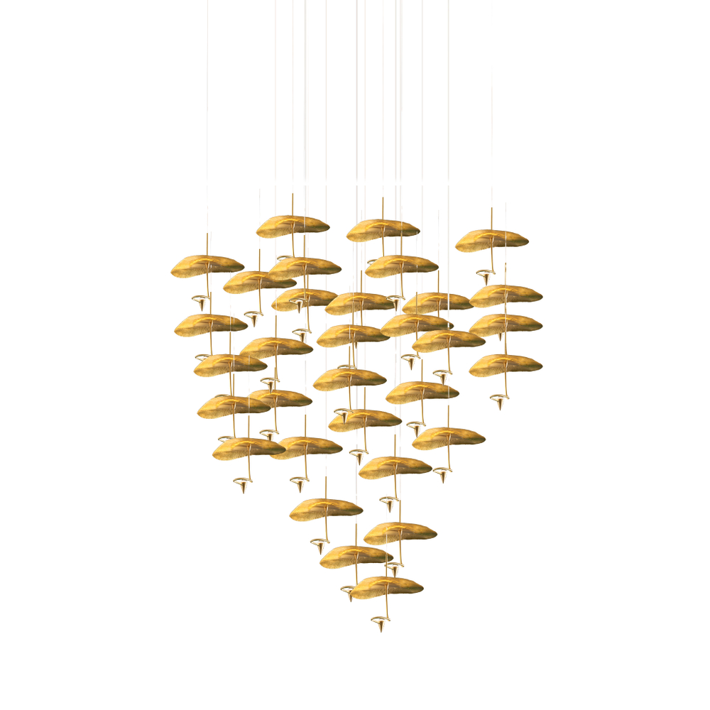 Pendant design lamp  Gold Moon by Catellani & Smith (32 lampshades)
