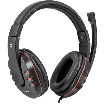 Гарнитура Defender HN-G160 Warhead, Игровая, стерео, (2,3 м) Black/Red