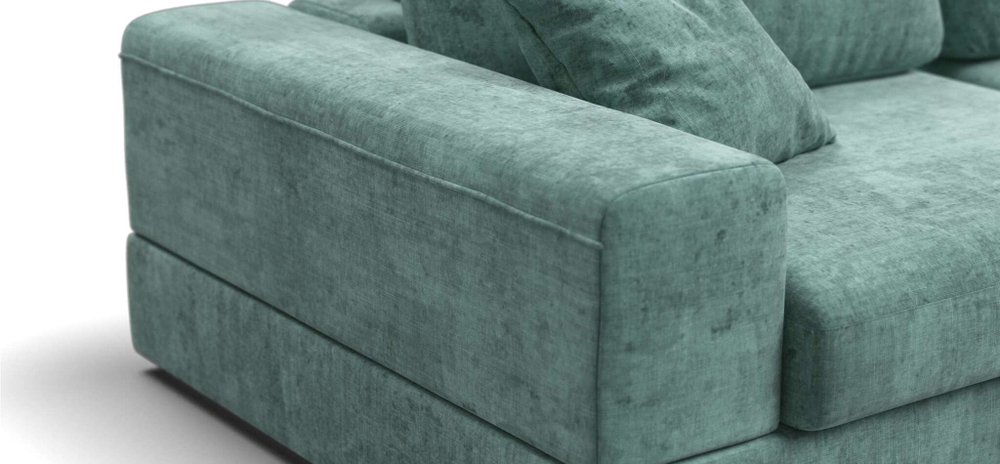 Угловой диван-кровать BOSS MODOOL XL шенилл Gloss минт