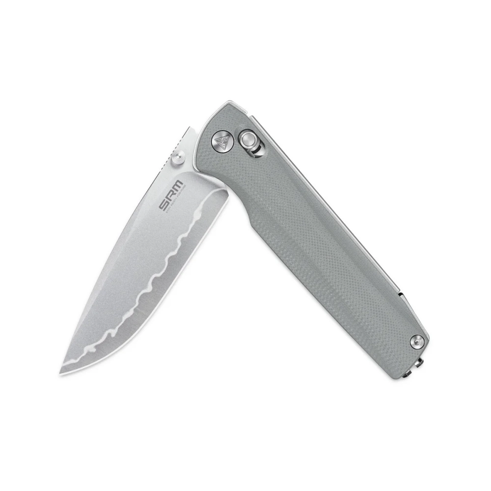Нож складной SRM 258L-GK2 Terrier Beadblast (140Cr Laminated, Grey G10)