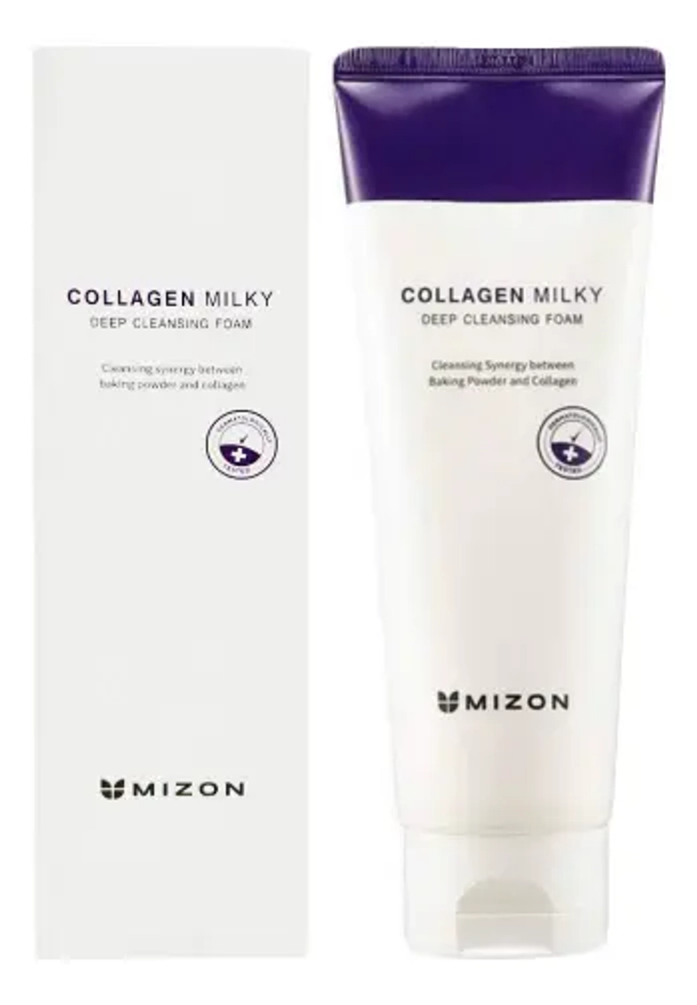 MIZON Глубокоочищающая пенка для умывания с коллагеном - COLLAGEN MILKY DEEP CLEANSING FOAM ,150мл
