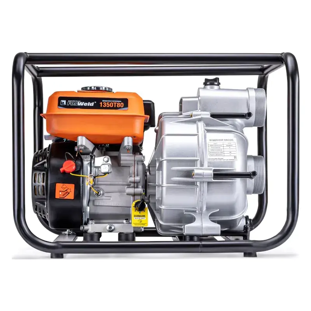 FoxWeld 1350T80 мотопомпа бензиновая для грязной воды 8637
