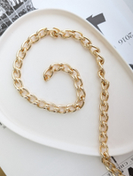 Цепь позолота 18К 15*9мм, 20см