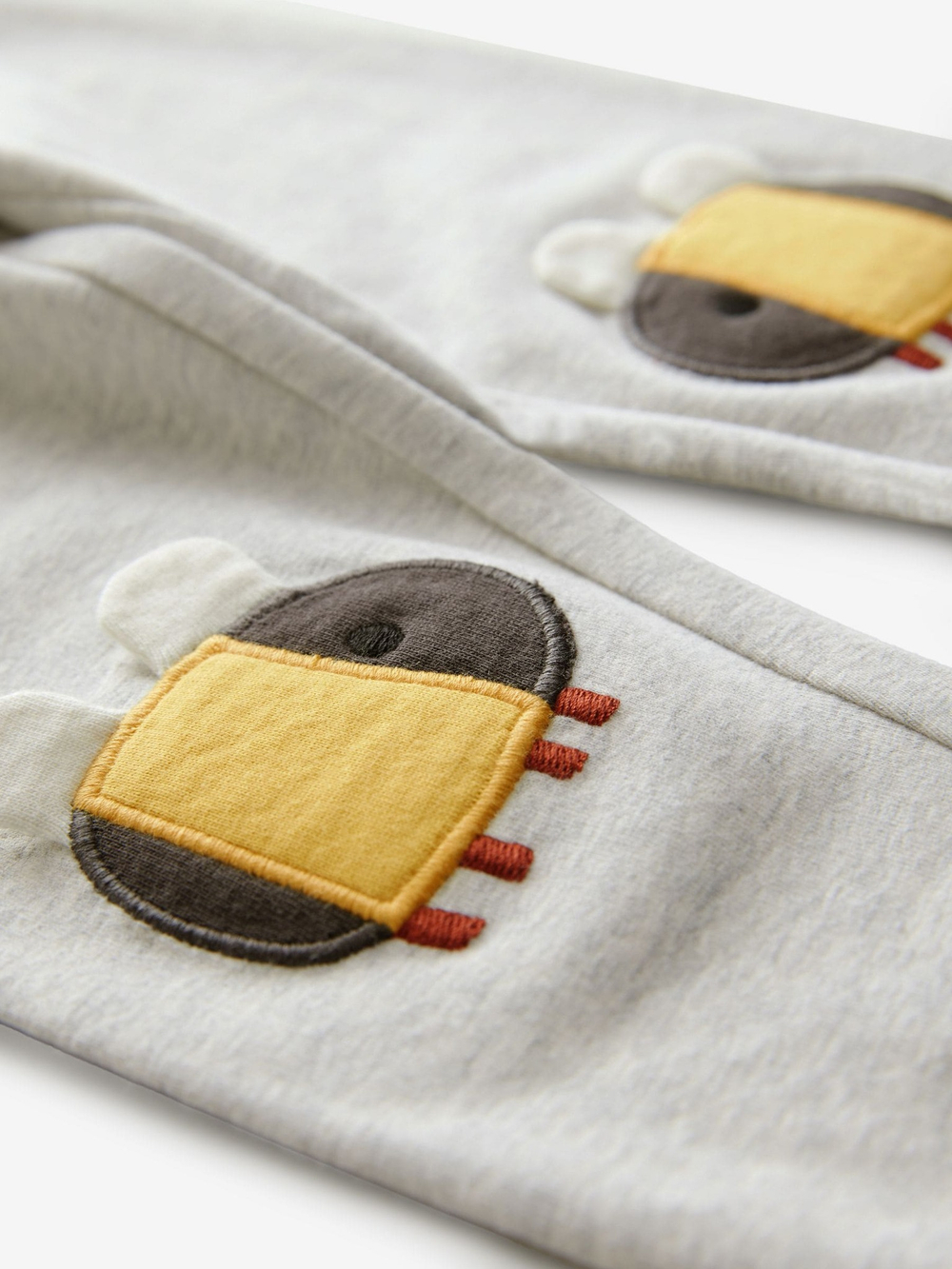 Легинсы с вышивкой для девочки Next E51-661, Серый