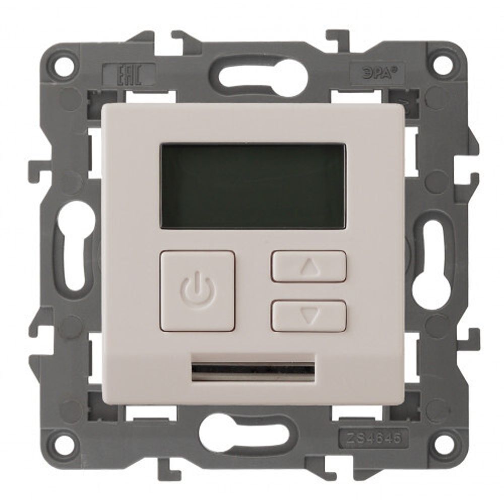 14-4111-02 ЭРА Терморегулятор универс. 230В-Imax16А, IP20, Эра Elegance, сл.кость