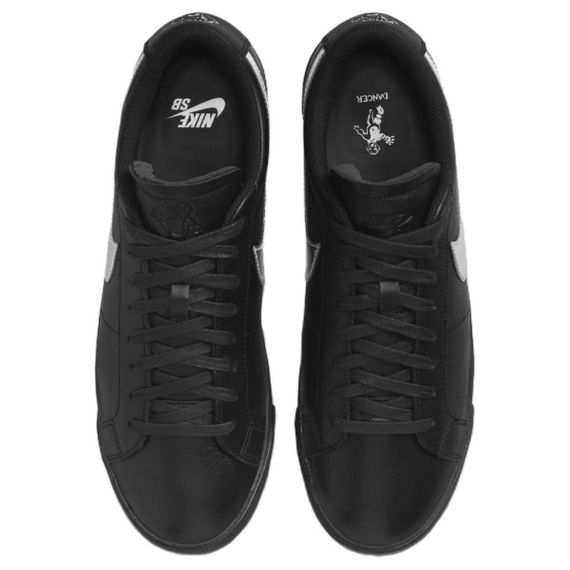 NIKE SB Blazer Кроссовки для скейтбординга Низкие Черные Унисекс