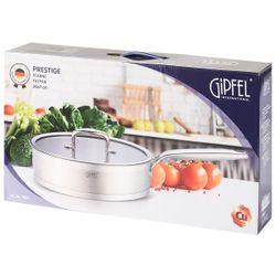 Сковорода-сотейник из нержавеющей стали Gipfel Prestige 1221 26 см/3,7 л