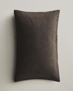 Zara Home наволочка декоративная из льна, коричневый, 40x60 см