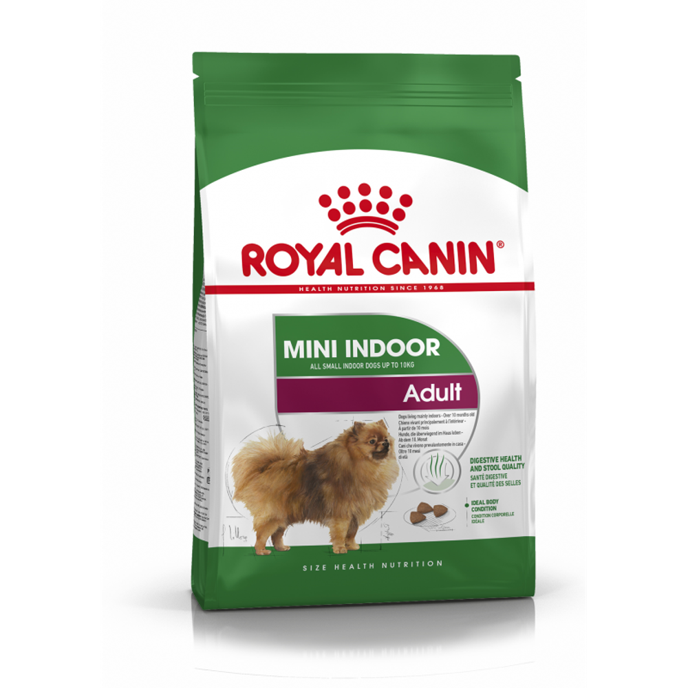 Royal Canin Mini Indoor Adult Корм сухой для взрослых собак мелких размеров живущих в помещении 0,5 кг