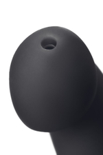 Черный фаллос с имитацией эякуляции Silicon Cum Dildo L - 19,6 см. (Цвет: черный)