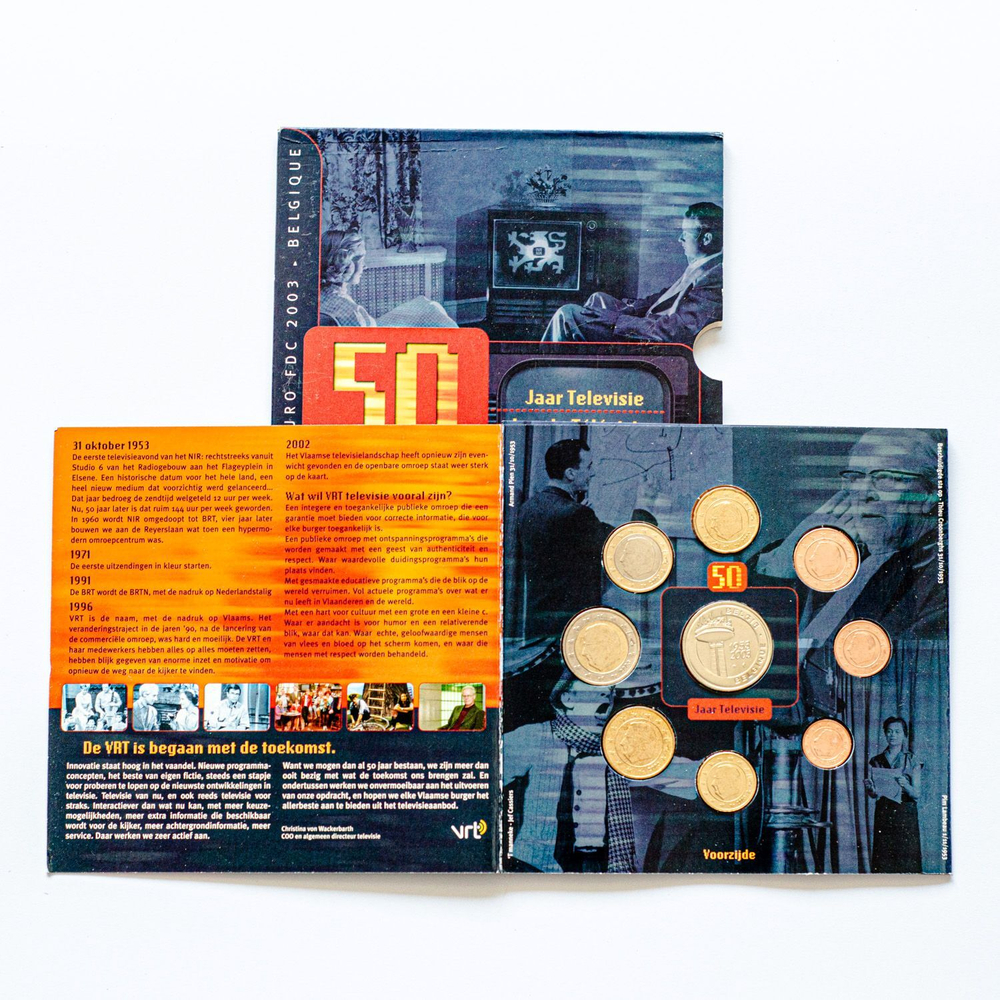 Belgium 2003 Year Set – "50 Jaar Televisie / Ans de Television"