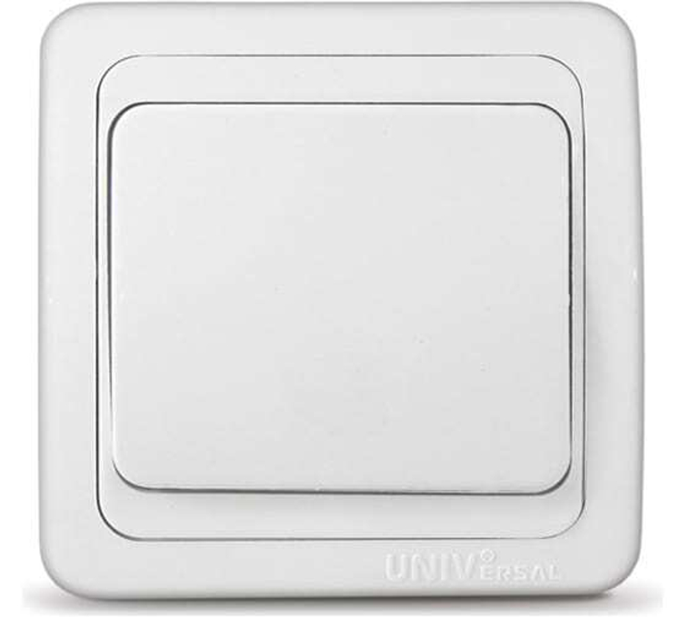 В0021 Выключатель 1-клавишный с/п 10А 220В белый Валери