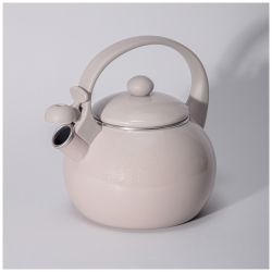 ЧАЙНИК AGNESS ЭМАЛИРОВАННЫЙ СО СВИСТКОМ СЕРИЯ "CHARM", 2,2Л