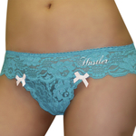 Лазурные стринги с бантиками HU12353-TQL