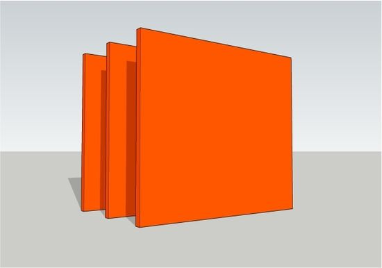 Plexiglas XT 2N170 оранжевое оргстекло 3х2050х3050мм, экструзионное