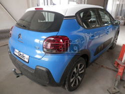 Фаркоп оцинкованный Galia P042A для Peugeot 208 хетчбек 2012-, Citroen C3 2016-(паспорт и сертификат в комплекте)(без электрики)