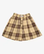 Купить Шорты One Two Plaid Boxer бежевые Шорты One Two Plaid Boxer бежевые