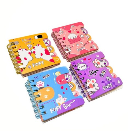 Блокнот "Лапки" 7 см оптом