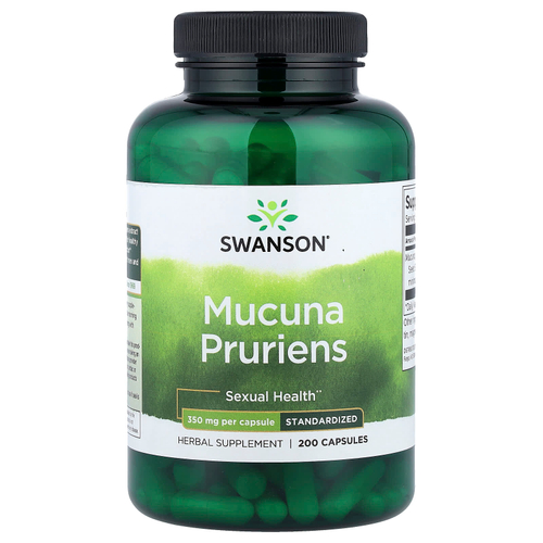 Swanson Vitamins, мукуна жгучая, стандартизированная, 350 мг, 200 капсул